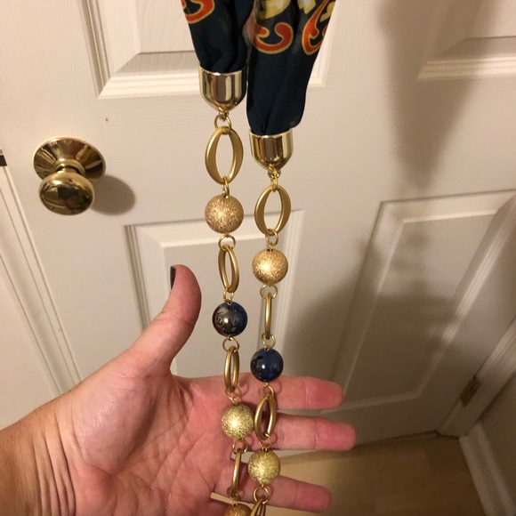 Sophie Original Womens scarf with decorative beaded chain - Picture 2 of 6